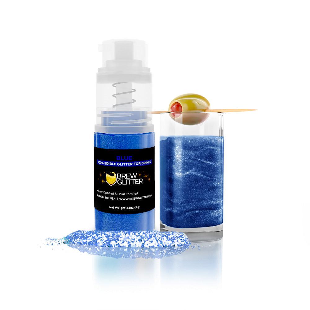 Blue Edible Glitter Mini Spray Pump for Drinks-Brew Glitter®