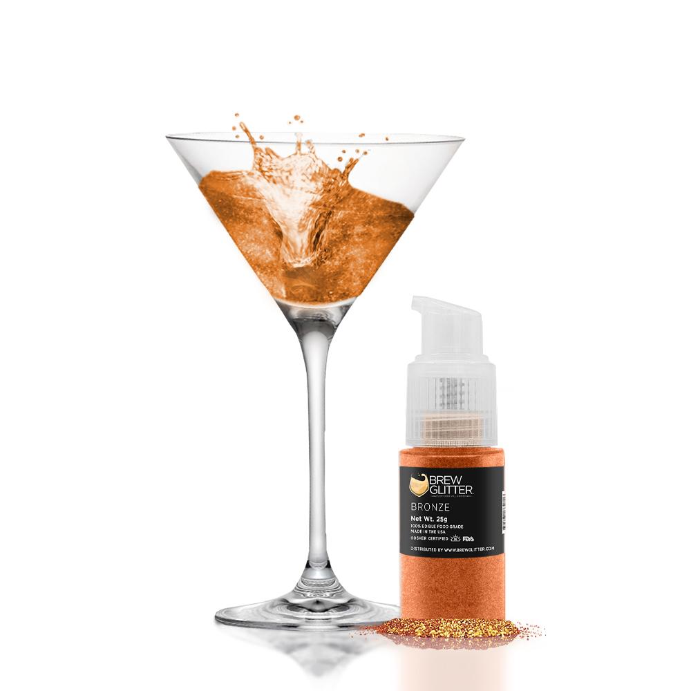 Bronze Edible Glitter Spray Pump for Drinks-Brew Glitter®