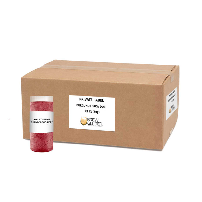 Burgundy Brew Dust by the Case | EU Compliant Private Label-Brew Glitter®