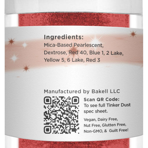 Burgundy Red Tinker Dust Food Grade Edible Glitter | Bulk Sizes-Brew Glitter®