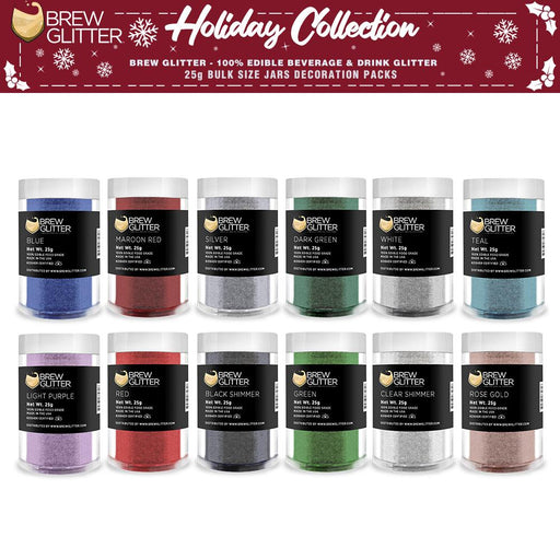 Christmas Collection Brew Glitter Combo Pack B (12 PC SET) 25 Gram Jar-Brew Glitter®