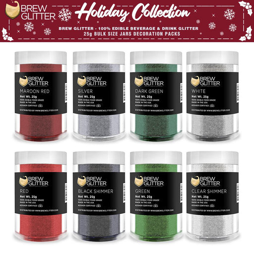 Christmas Collection Brew Glitter Combo Pack B (8 PC SET) 25 Gram Jar-Brew Glitter®