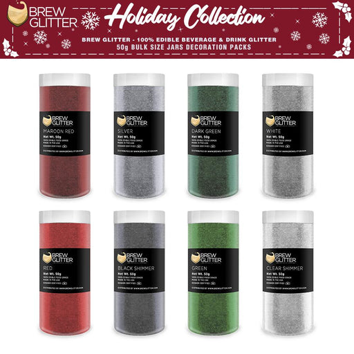 Christmas Collection Brew Glitter Combo Pack B (8 PC SET) 50 Gram Jar-Brew Glitter®