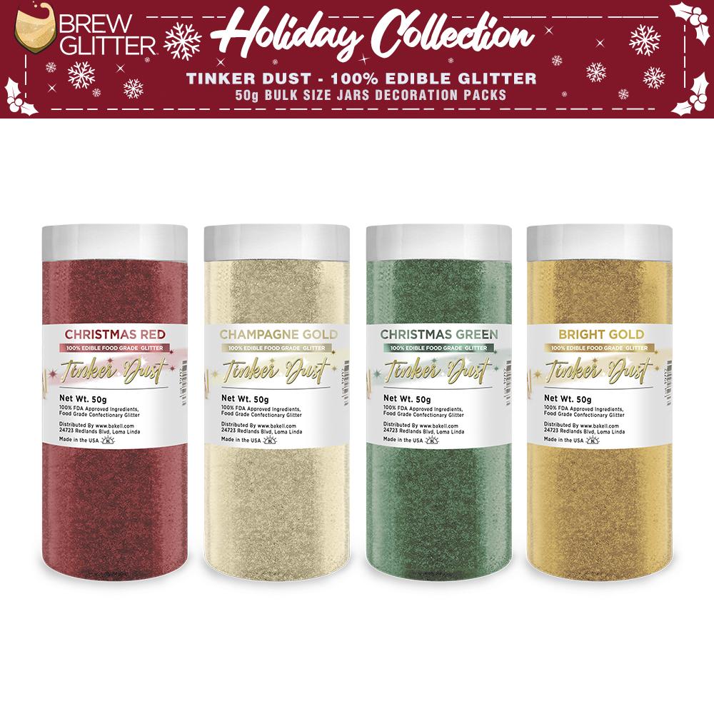 Christmas Collection Tinker Dust Combo Pack A (4 PC SET) 50 Gram Jar-Brew Glitter®