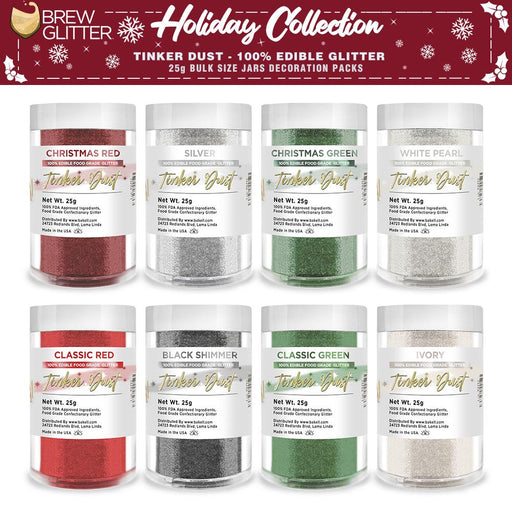 Christmas Collection Tinker Dust Combo Pack B (8 PC SET) 25 Gram Jar-Brew Glitter®