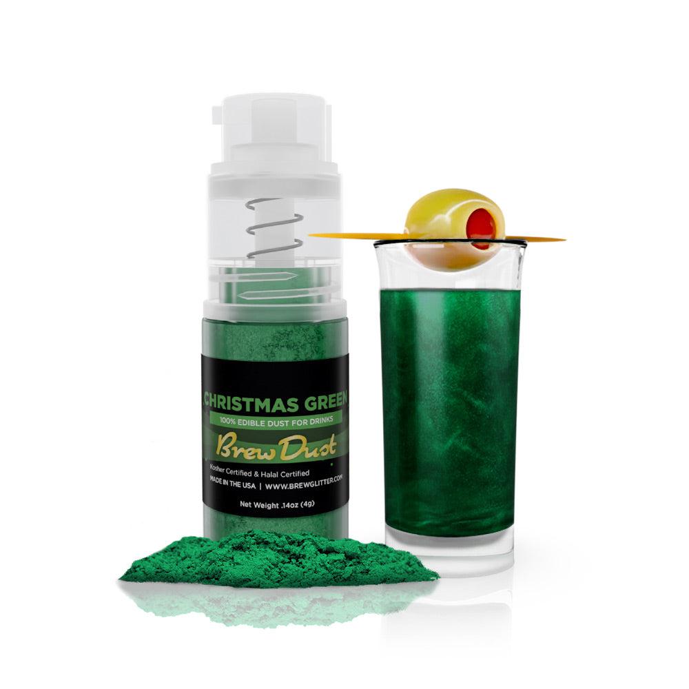 Christmas Green Edible Brew Dust | Mini Spray Pump-Brew Glitter®