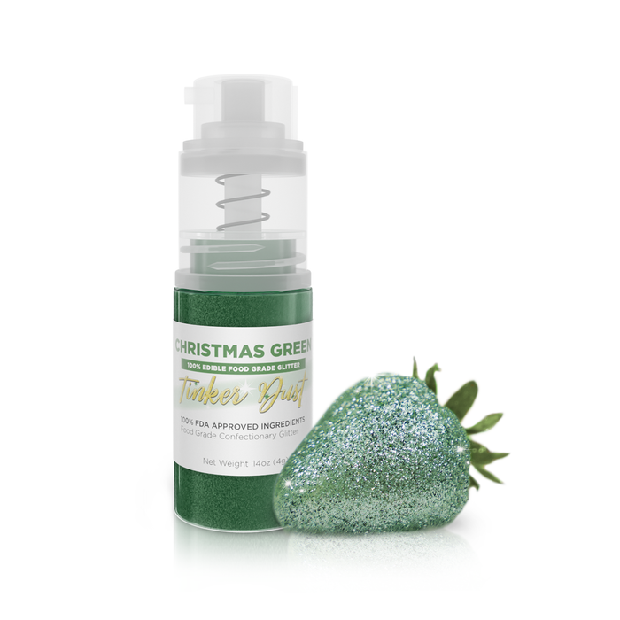 Christmas Green Edible Glitter Spray 4g Pump | Tinker Dust®-Brew Glitter®