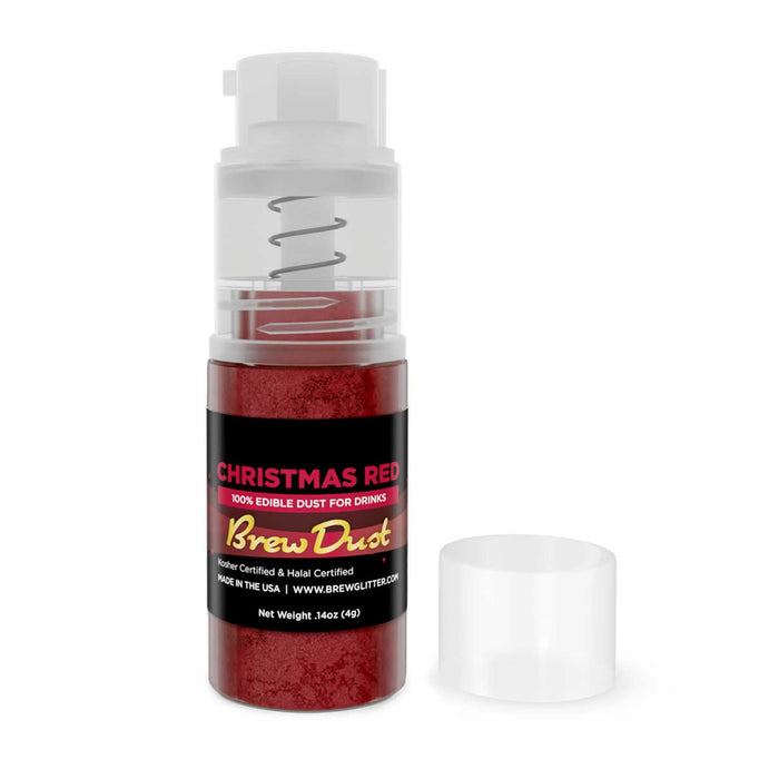 Christmas Red Edible Brew Dust | Mini Spray Pump-Brew Glitter®