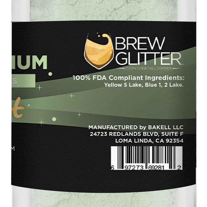 Chrysanthemum Green Edible Pearlized Brew Dust | Bulk Sizes-Brew Glitter®