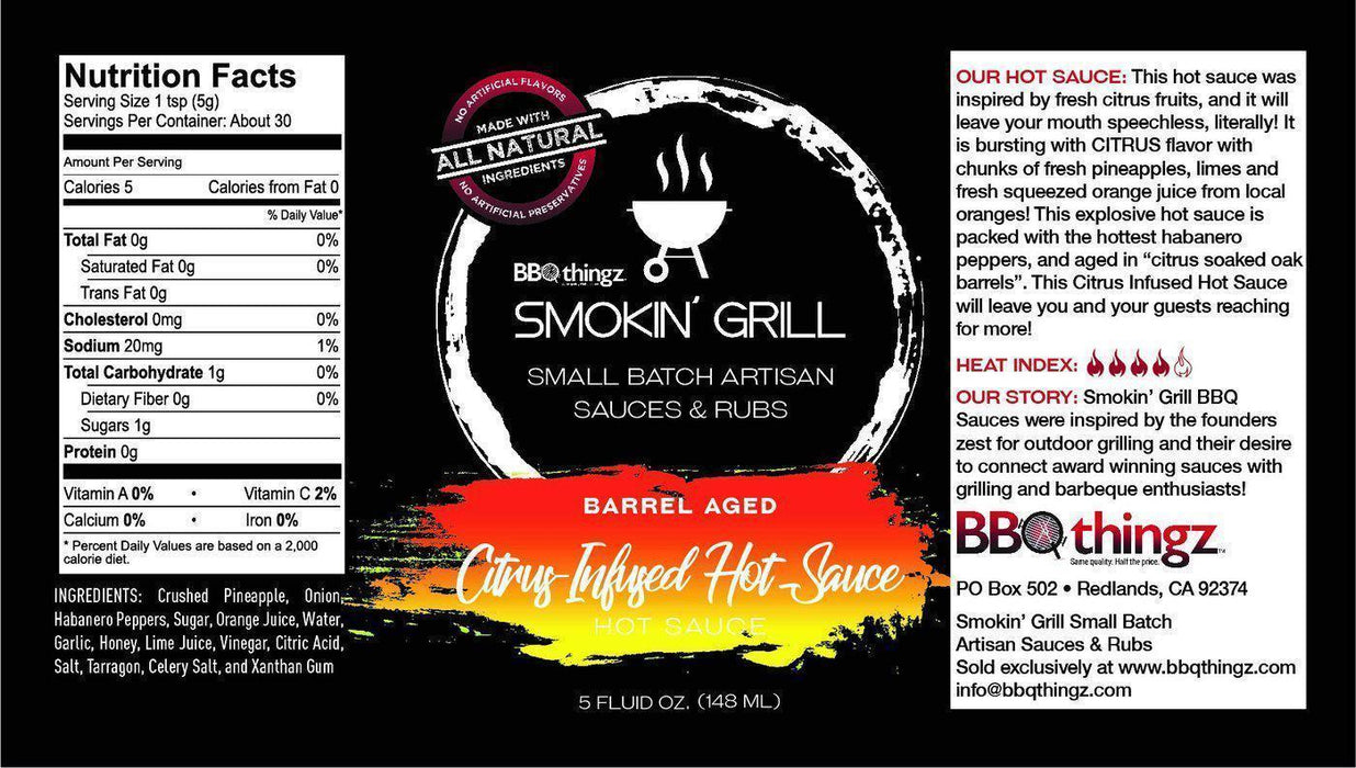 Cinco de Mayo BBQthingz Smokin' Grill Hot Sauce Combo Decorating Gift Set D (3 PC SET)-Brew Glitter®