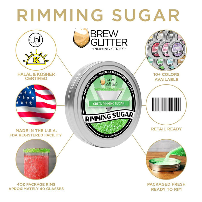 Cinco de Mayo Cocktail Rimming Sugar Combo Mariachi Pack (3PC SET)-Brew Glitter®