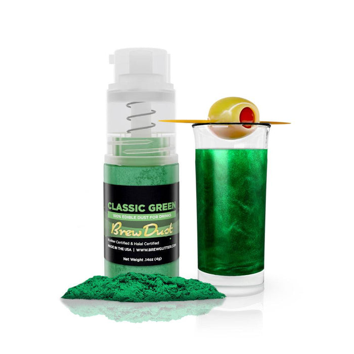 Classic Green Edible Brew Dust | Mini Spray Pump-Brew Glitter®