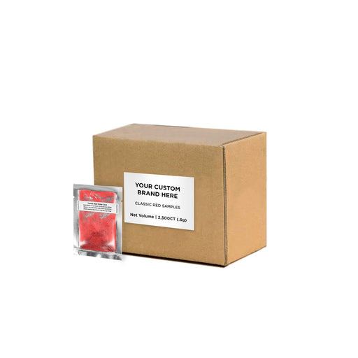 Classic Red Tinker Dust Sample Packs by the Case | Private Label-Brew Glitter®