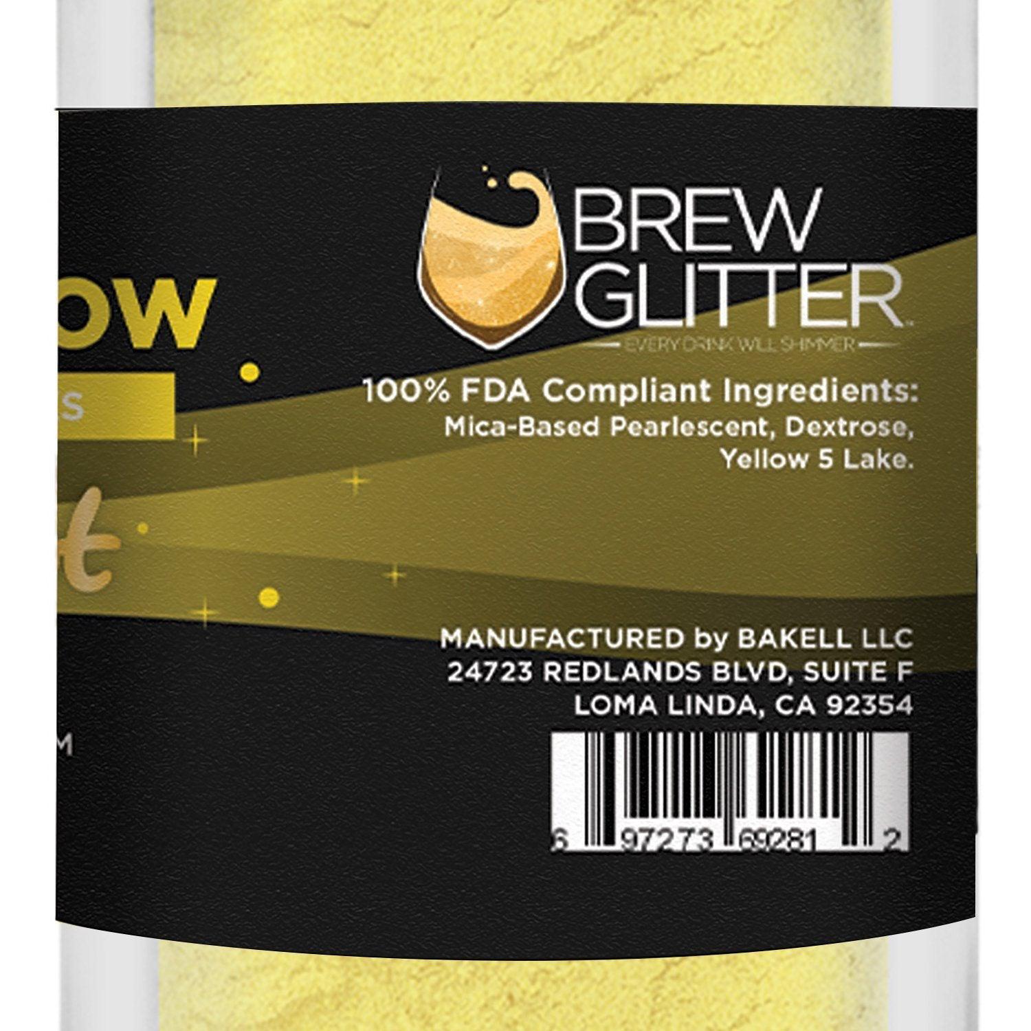 Classic Yellow Edible Brew Dust | Bulk Sizes-Brew Glitter®