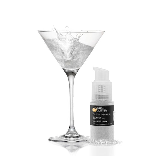 Clear Shimmer Edible Glitter Spray Pump for Drinks-Brew Glitter®