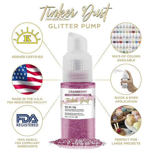 Cranberry Tinker Dust Spray Pump by the Case | Private Label-Brew Glitter®