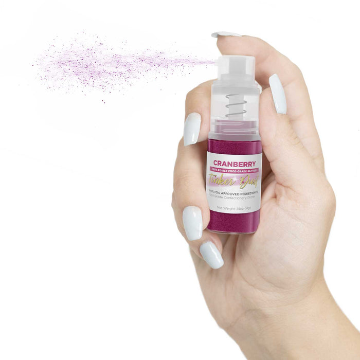 Cranberry Tinker Edible Glitter Spray 4g Pump | Tinker Dust®-Brew Glitter®