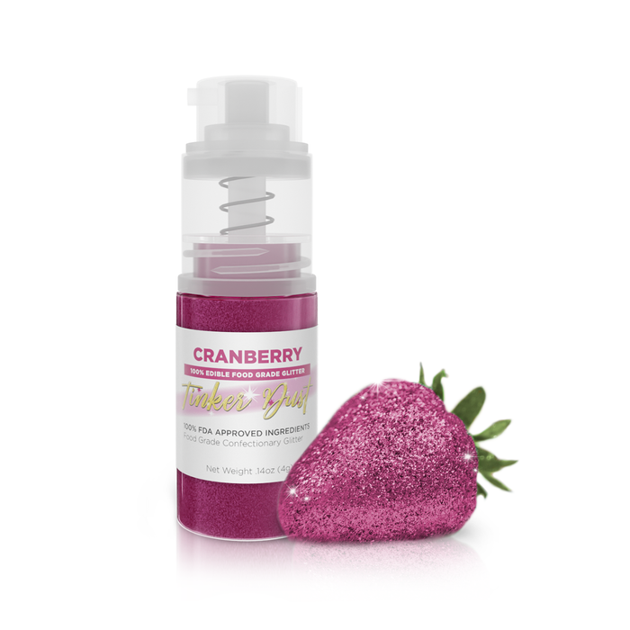 Cranberry Tinker Edible Glitter Spray 4g Pump | Tinker Dust®-Brew Glitter®