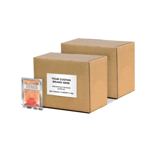 Creamsicle Orange Tinker Dust Sample Packs by the Case | Private Label-Brew Glitter®