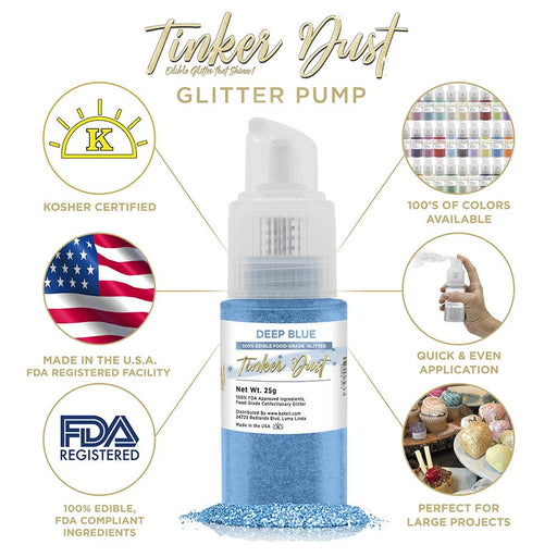 Deep Blue Tinker Dust Spray Pump by the Case | Private Label-Brew Glitter®