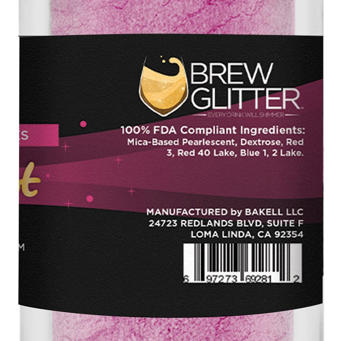 Deep Pink Edible Brew Dust | Bulk Sizes-Brew Glitter®