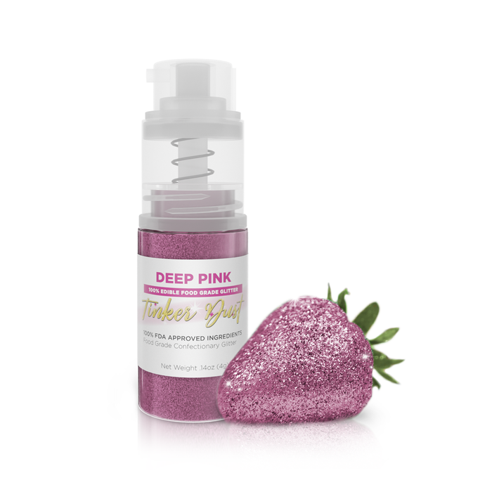 Deep Pink Edible Glitter Spray 4g Pump | Tinker Dust®-Brew Glitter®