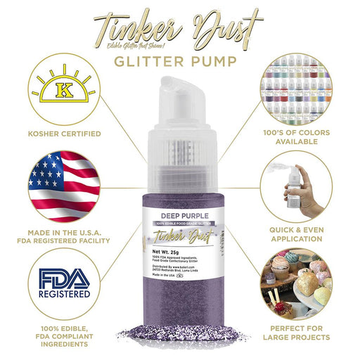 Deep Purple Tinker Dust Spray Pump by the Case | Private Label-Brew Glitter®