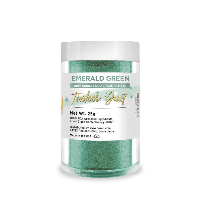 Emerald Green Tinker Dust Food Grade Edible Glitter | Bulk Sizes-Brew Glitter®