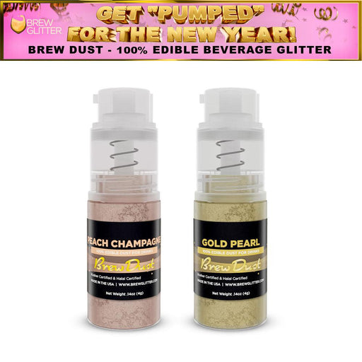 Get Pumped For New Years Brew Dust Mini Pump Combo (2 PC SET)-Brew Glitter®