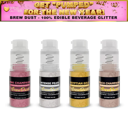 Get Pumped For New Years Brew Dust Mini Pump Family Gatherings Combo (4 PC SET)-Brew Glitter®