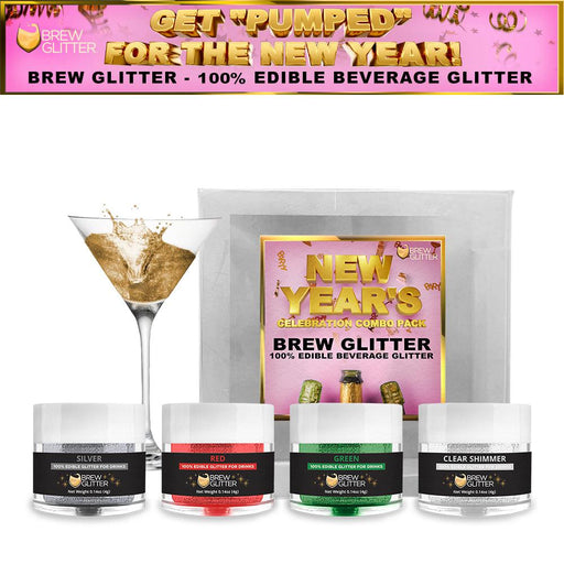Get Pumped For New Years Collection Brew Glitter Combo Pack B (4 PC SET)-Brew Glitter®