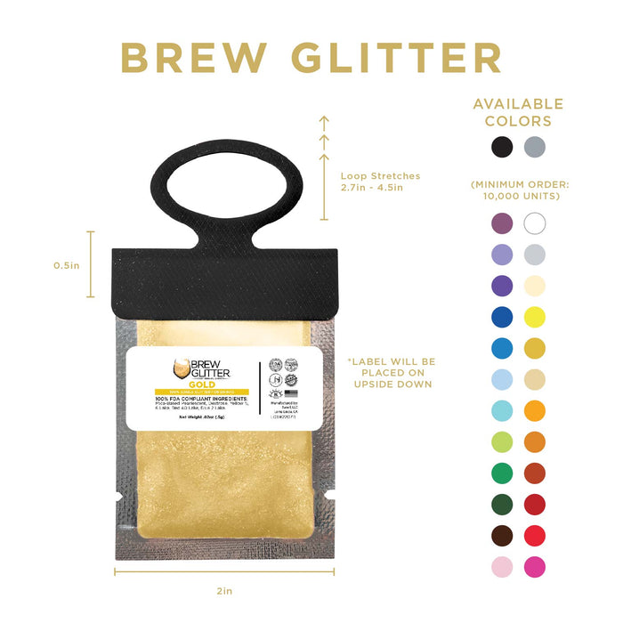 Gold Brew Glitter® Necker | Wholesale-Brew Glitter®