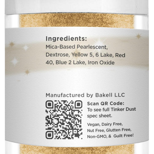 Gold Tinker Dust Food Grade Edible Glitter | Bulk Sizes-Brew Glitter®