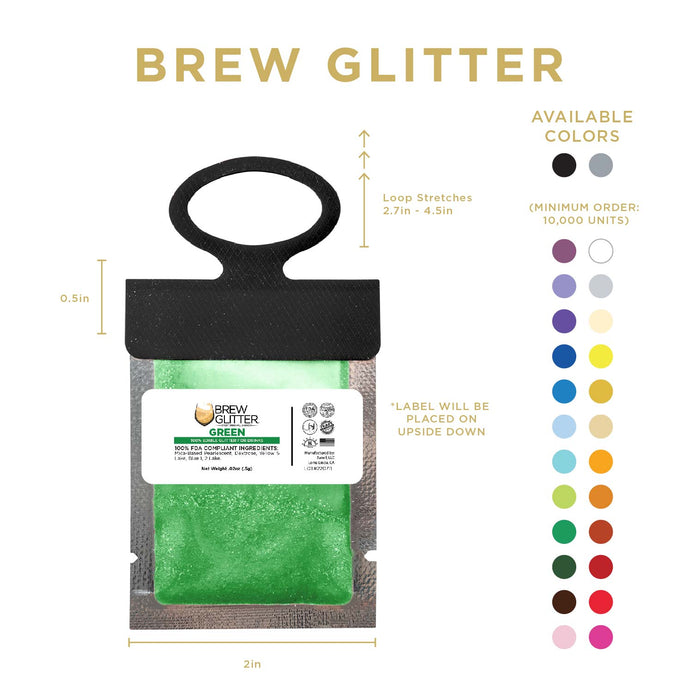 Green Brew Glitter® Necker | Wholesale-Brew Glitter®