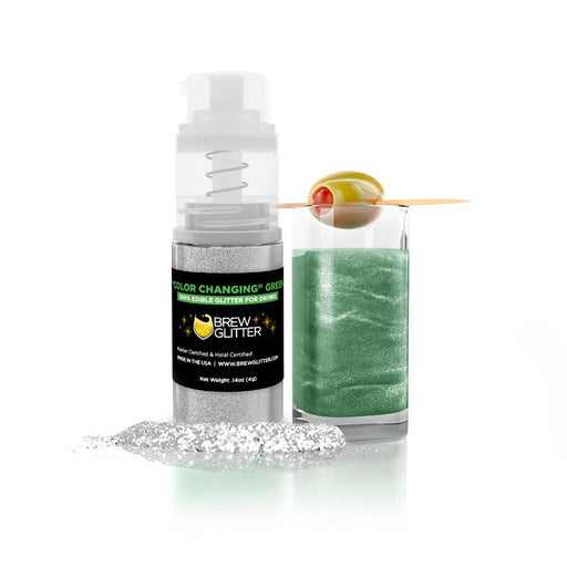 Green Color Changing Brew Glitter Mini Spray Pump-Brew Glitter®