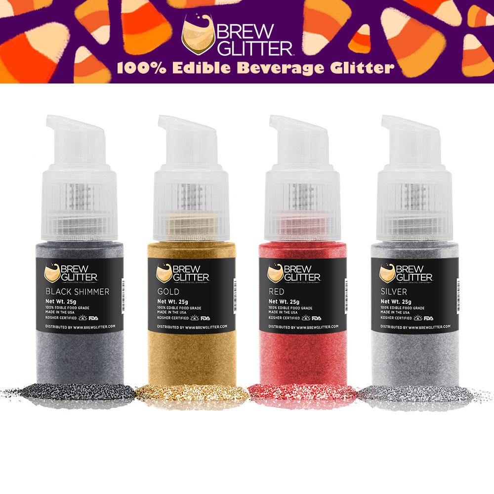 Halloween Edible Brew Glitter Spray Pump Combo Pack B (4 PC SET)-Brew Glitter®