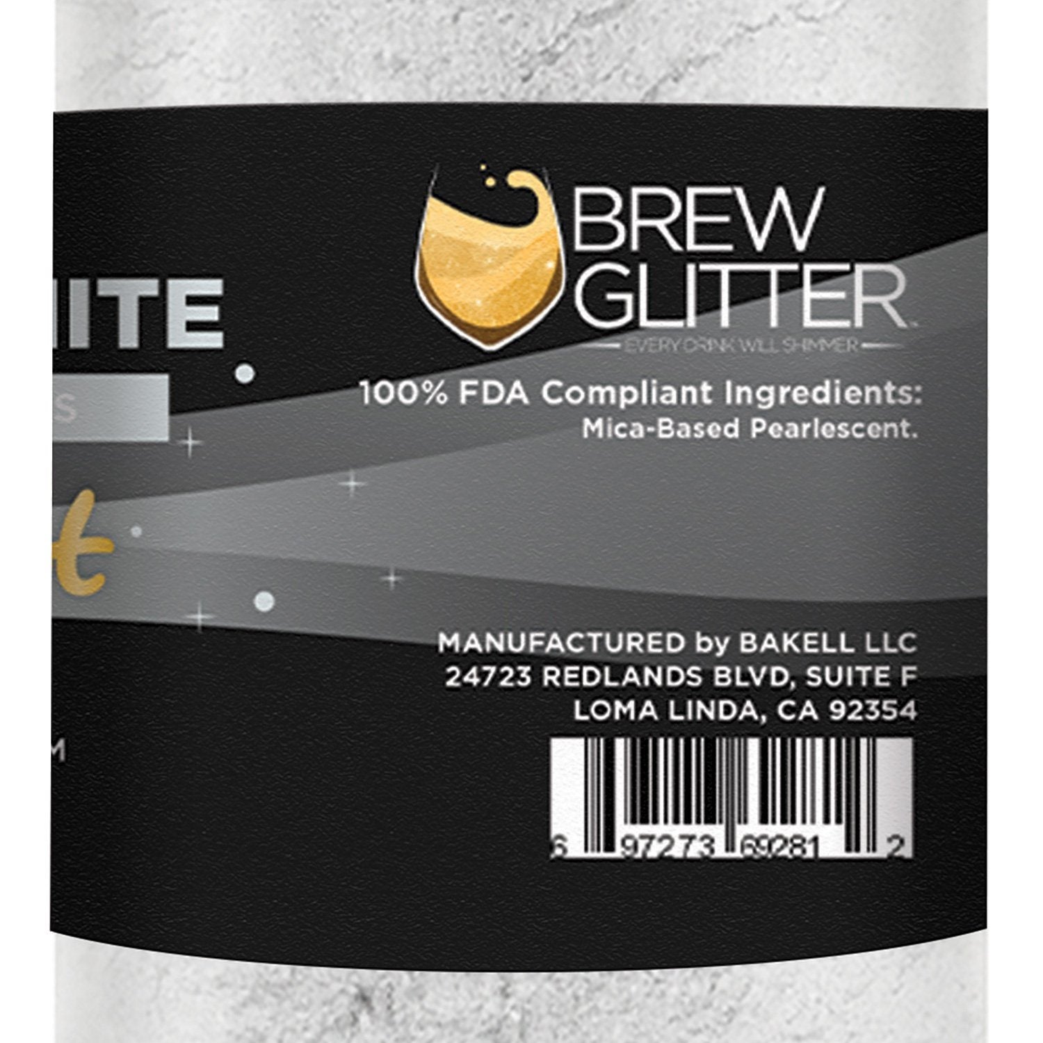 Ice Queen White Edible Pearlized Brew Dust | Bulk Sizes-Brew Glitter®