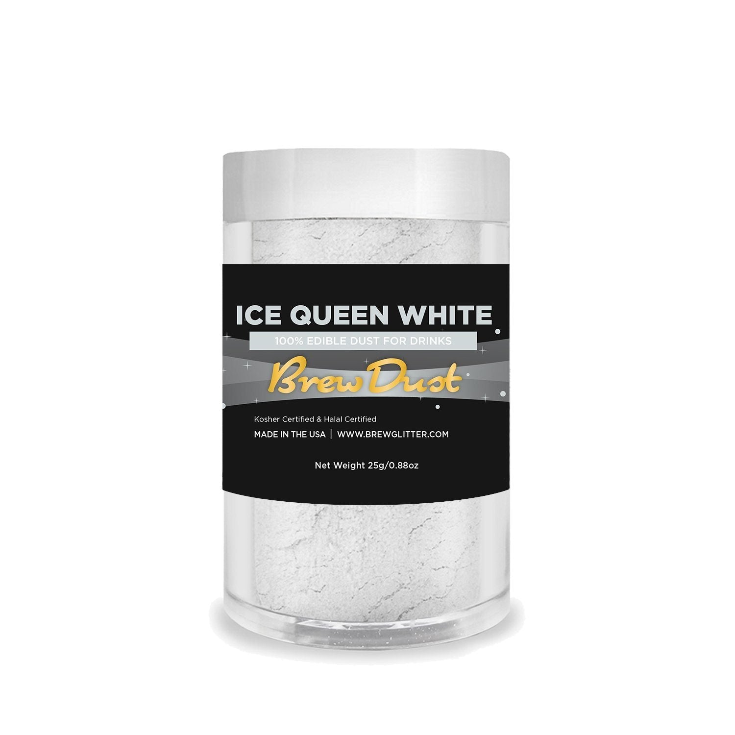 Ice Queen White Edible Pearlized Brew Dust | Bulk Sizes-Brew Glitter®