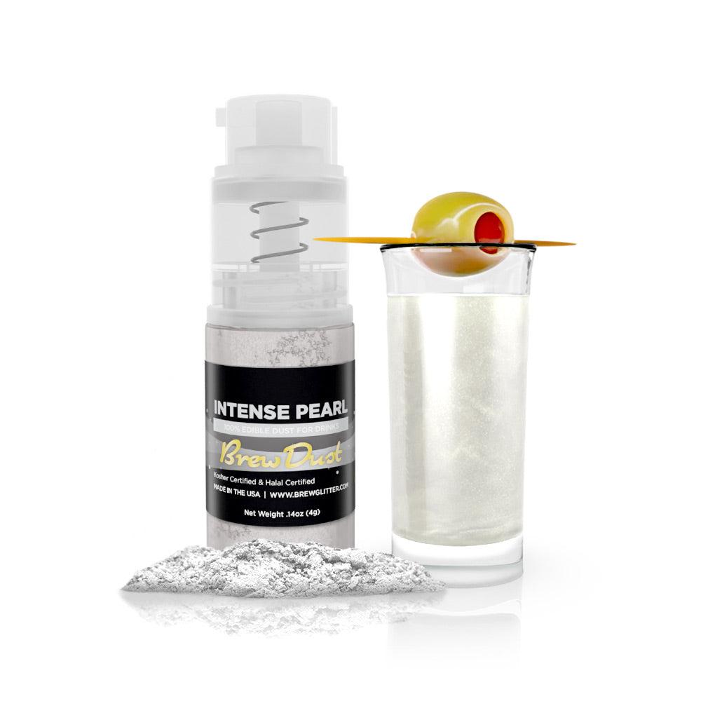 Intense Pearl White Edible Brew Dust | Mini Spray Pump-Brew Glitter®