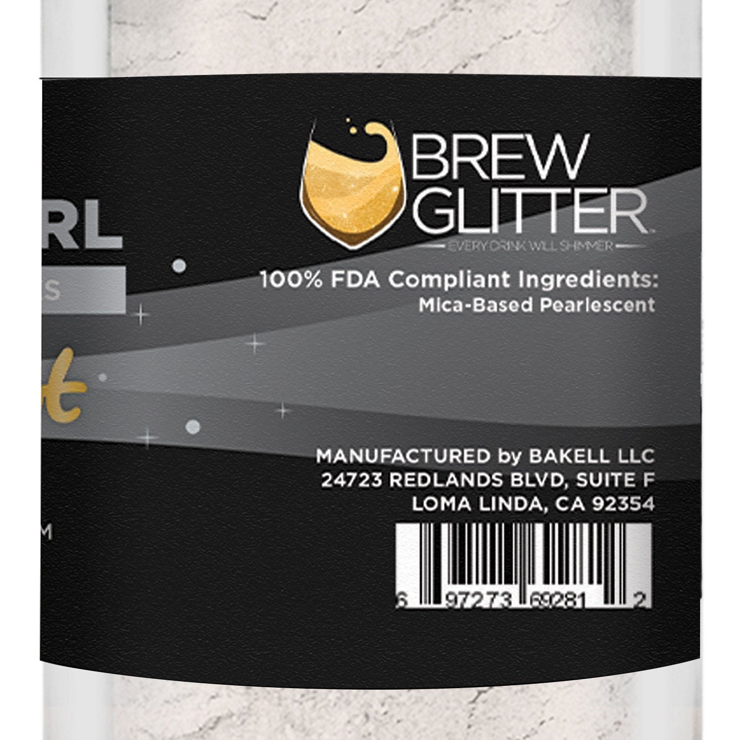 Intense Pearl White Edible Pearlized Brew Dust | Bulk Sizes-Brew Glitter®