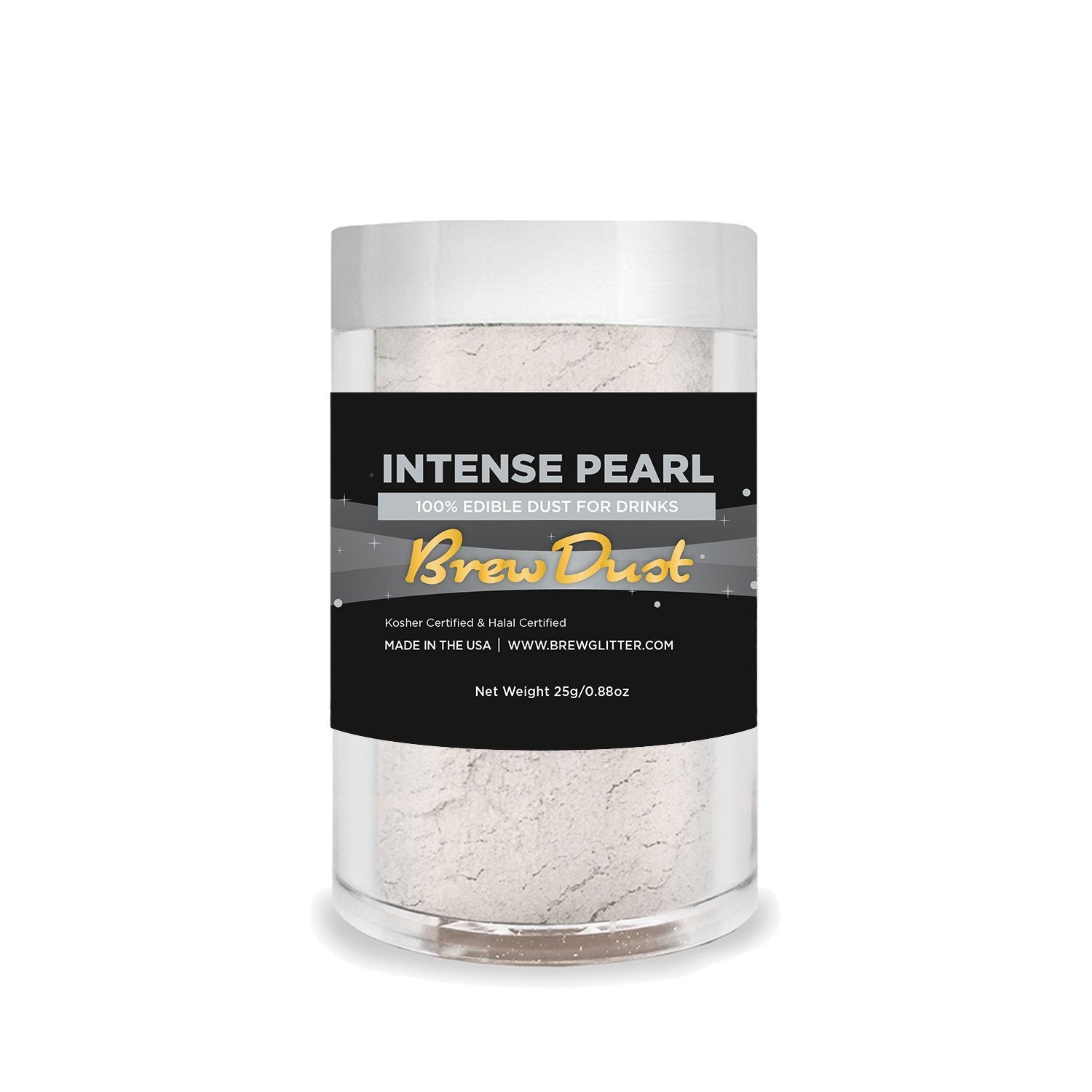 Intense Pearl White Edible Pearlized Brew Dust | Bulk Sizes-Brew Glitter®