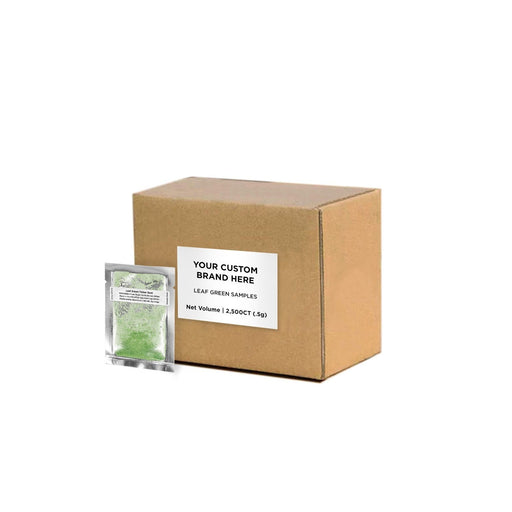 Leaf Green Tinker Dust Sample Packs by the Case | Private Label-Brew Glitter®