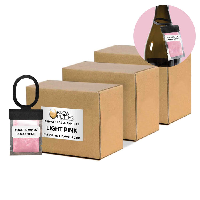 Light Pink Brew Glitter® Necker | Private Label-Brew Glitter®