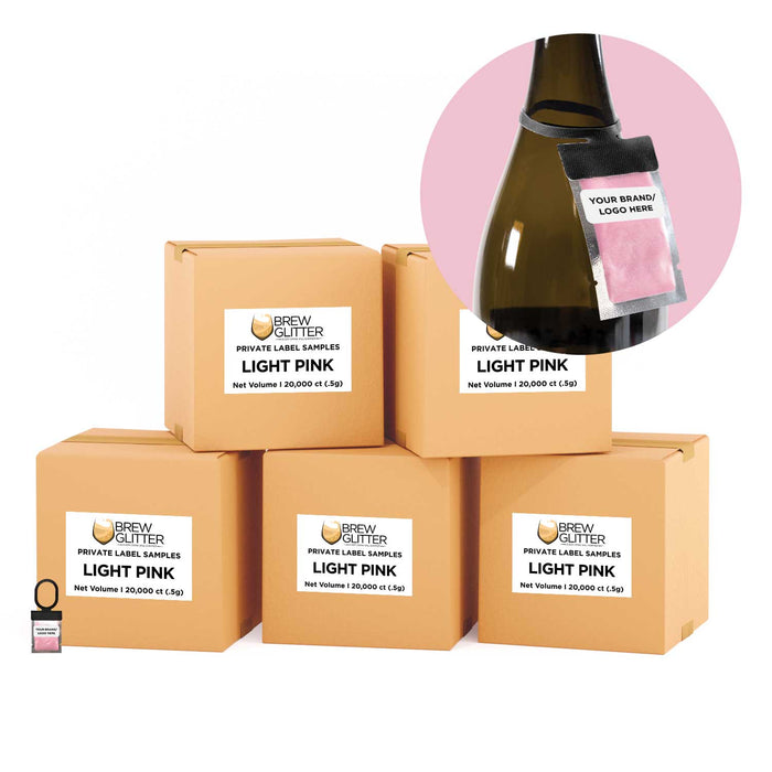 Light Pink Brew Glitter® Necker | Private Label-Brew Glitter®