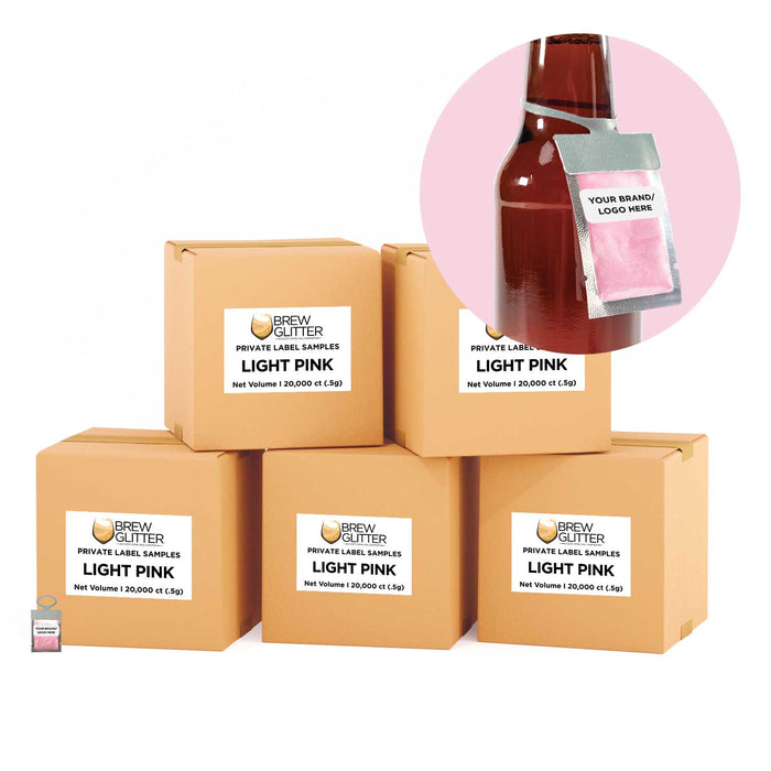 Light Pink Brew Glitter® Necker | Private Label-Brew Glitter®