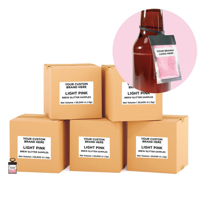 Light Pink Brew Glitter® Necker | Private Label-Brew Glitter®