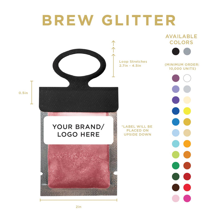 Maroon Red Brew Glitter® Necker | Private Label-Brew Glitter®