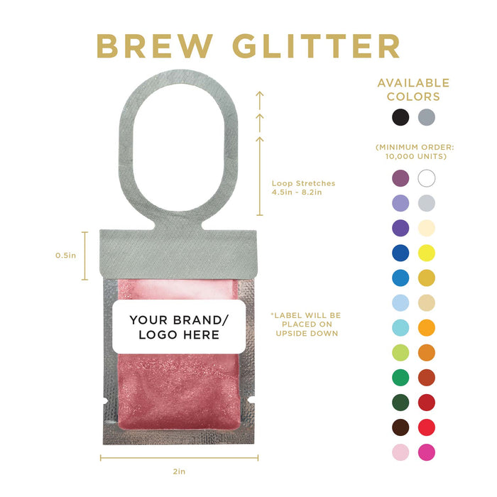 Maroon Red Brew Glitter® Necker | Private Label-Brew Glitter®
