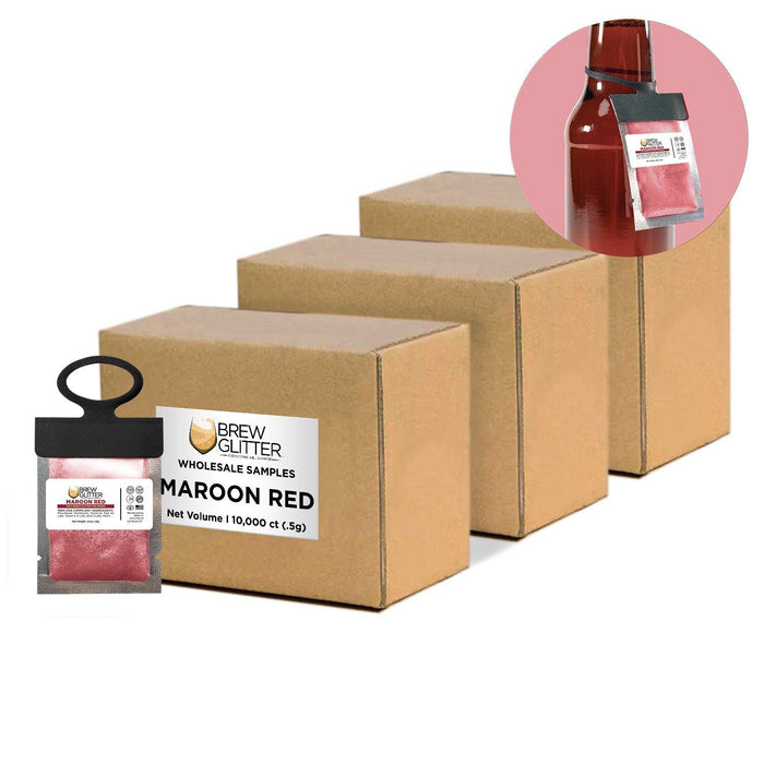 Maroon Red Brew Glitter® Necker | Wholesale-Brew Glitter®
