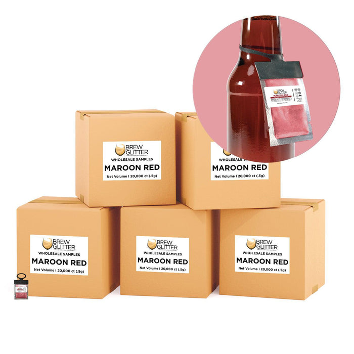 Maroon Red Brew Glitter® Necker | Wholesale-Brew Glitter®